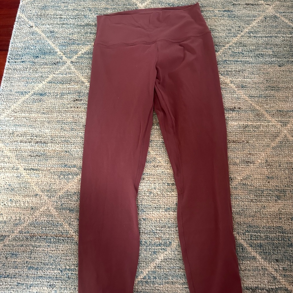 Lululemon Athletica Burgundy Leggings
